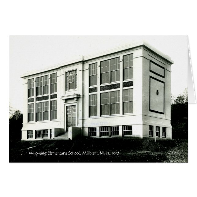 Carte de Millburn NJ c 1910 d'école primaire du (Devant Horizontal)