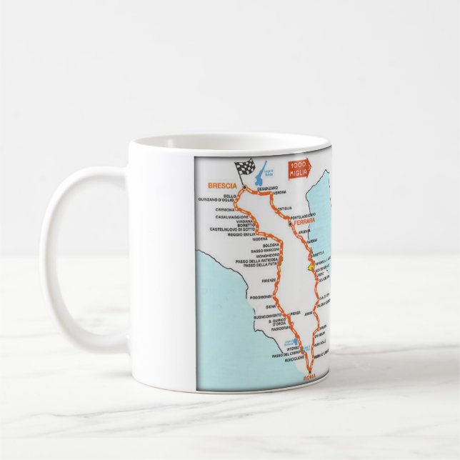 CARTE DE MILLE MIGLIA - TASSE (Gauche)
