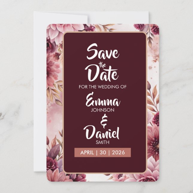 Carte de mise en garde Boho Dreams Floral Elegance (Devant)