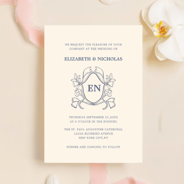 carte de modèle crème faire-part de mariage numéri (Créateur téléchargé)