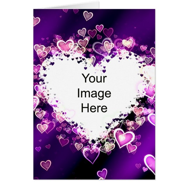 Carte de modèle de coeur (Devant)