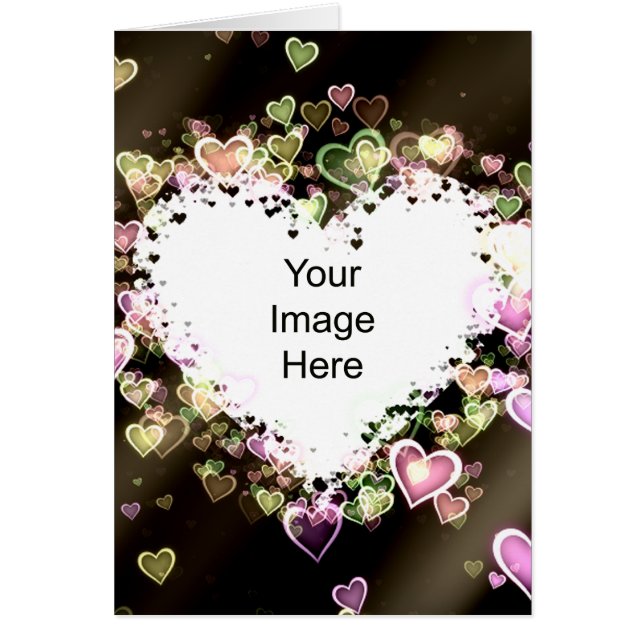 Carte de modèle de coeur (Devant)