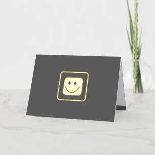 Carte de Modèle Real Gold Foil Smile