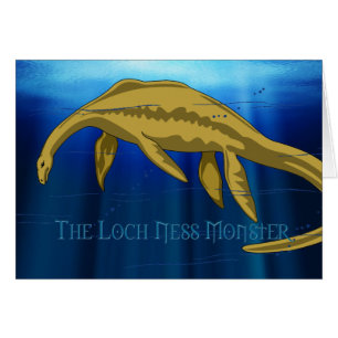 Carte de monstre de Loch Ness