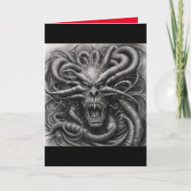 Carte de monstre en métal lourd