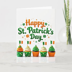 Carte de motif de gâteau Shamrock