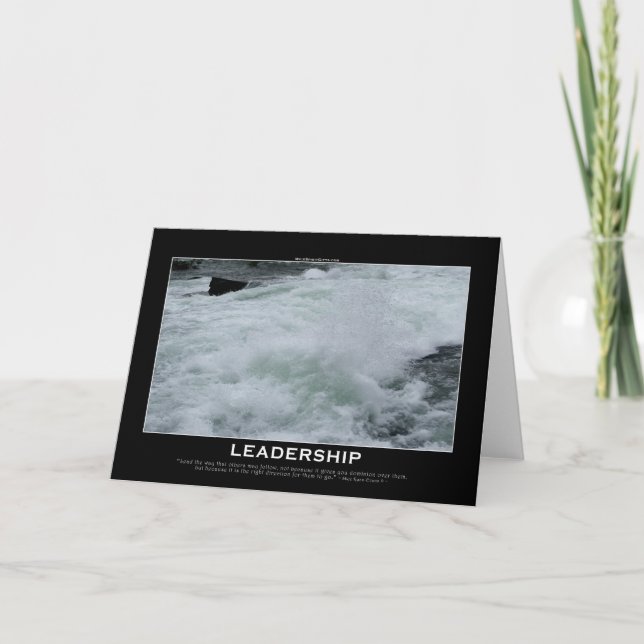 Carte de motivation LEADERSHIP (Devant)