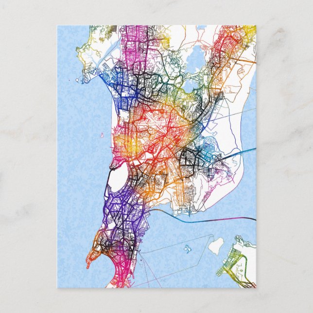 Carte de Mumbai Maharashtra (Devant)