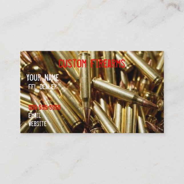Carte de munitions (Devant)