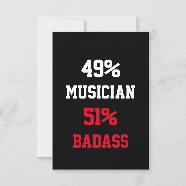 Carte de musicien badass (Devant)