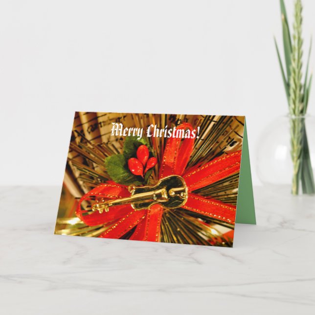 Carte de musique de Noël (Devant)