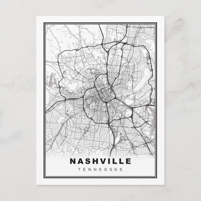 Carte de Nashville (Devant)