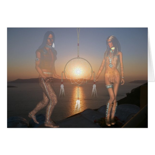 Carte de Natif américain (Devant horizontal)