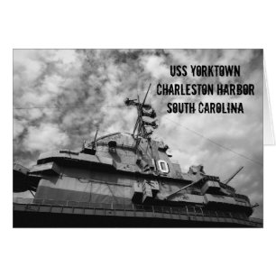 Carte de navire de guerre USS Yorktown Charleston 