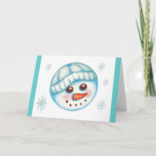 Carte de neige de Noël