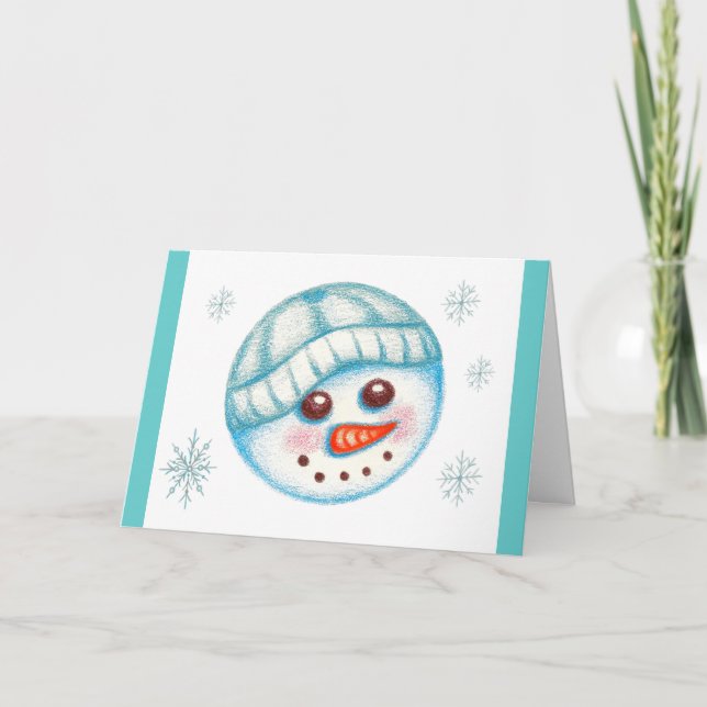 Carte de neige de Noël (Devant)