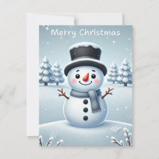 Carte de neige de Noël