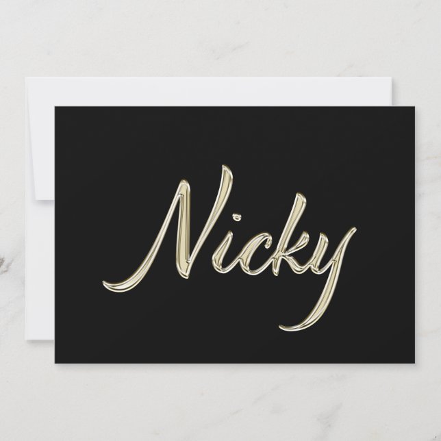 Carte de Nicky white gold (Devant)