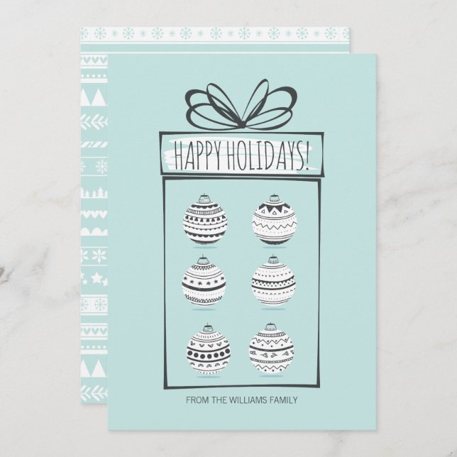 Carte de Noël (Devant / Derrière)