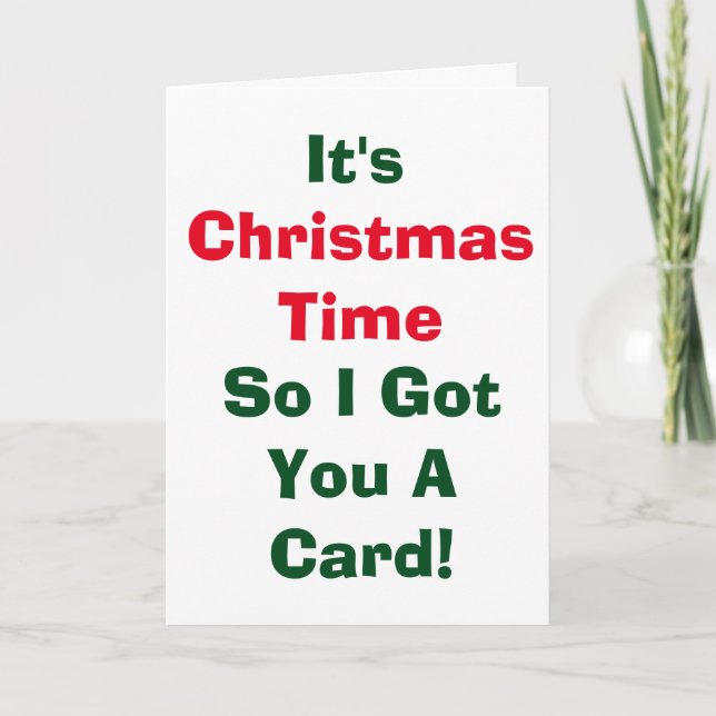 Carte de Noël (Devant)