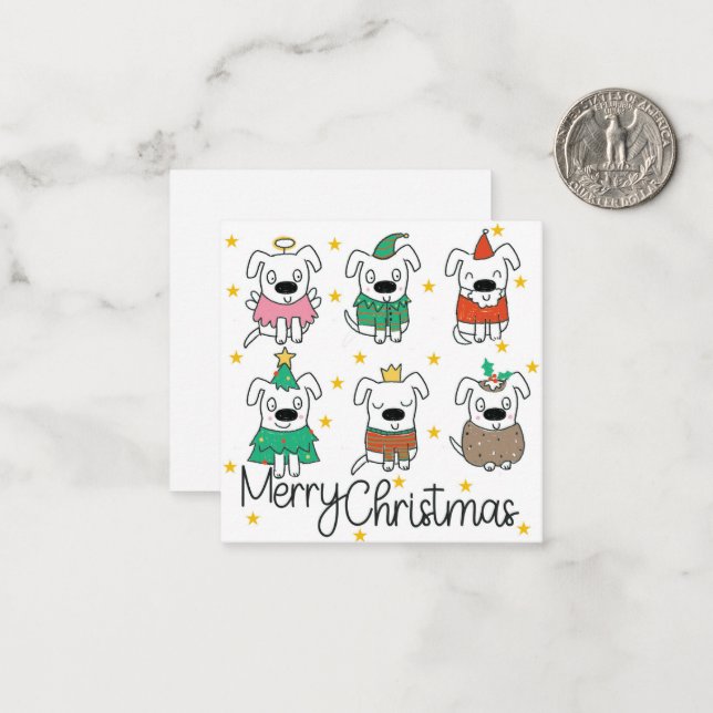 Carte de Noël (Devant/Arrière en situation)