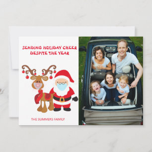Carte de Noël 2021 envoi de joie des fêtes Photo