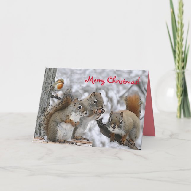 Carte de Noël 7 x 5" avec M. Bickles (Devant)