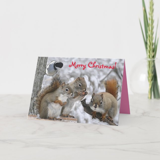 Carte de Noël 7 x 5" avec M. Bickles (Devant)