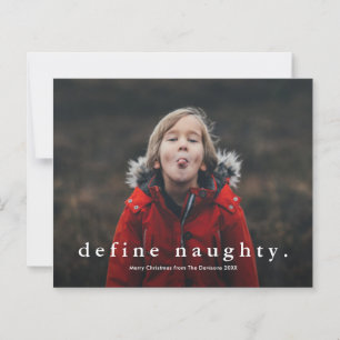 Carte de Noël à 3 photos drôle et coquine petit bu