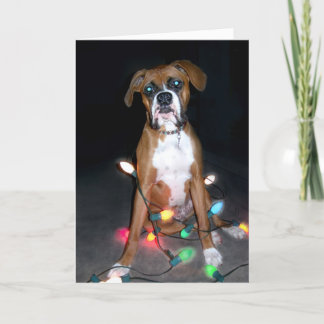 Carte de Noël à chiot