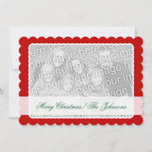Carte de Noël à deux faces pour deux images