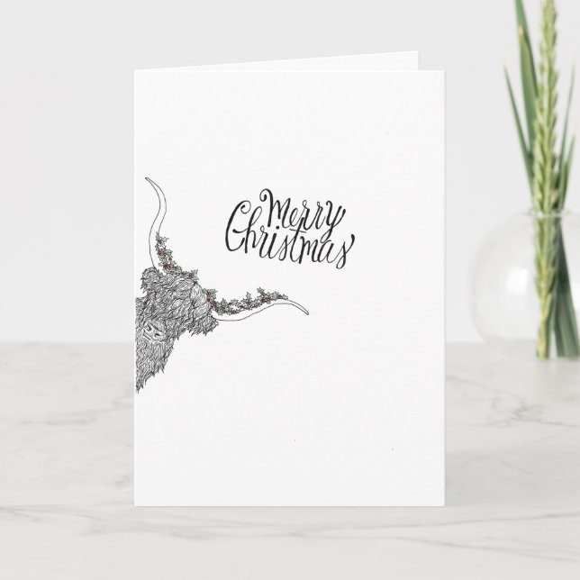 Carte de Noël à main (Devant)