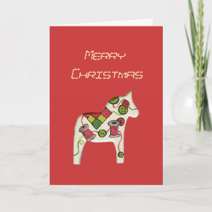 Carte de Noël à thème couture