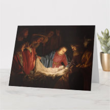 Carte de Noël à thème religieux