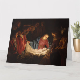 Carte de Noël à thème religieux