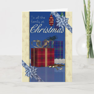 Carte De Noël À Toute La Famille - Élégant Avec Gi