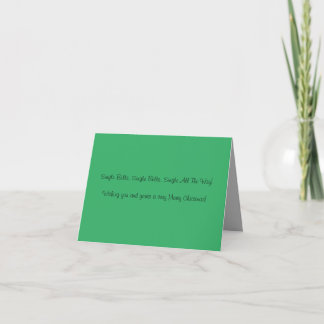 Carte de Noël à une personne
