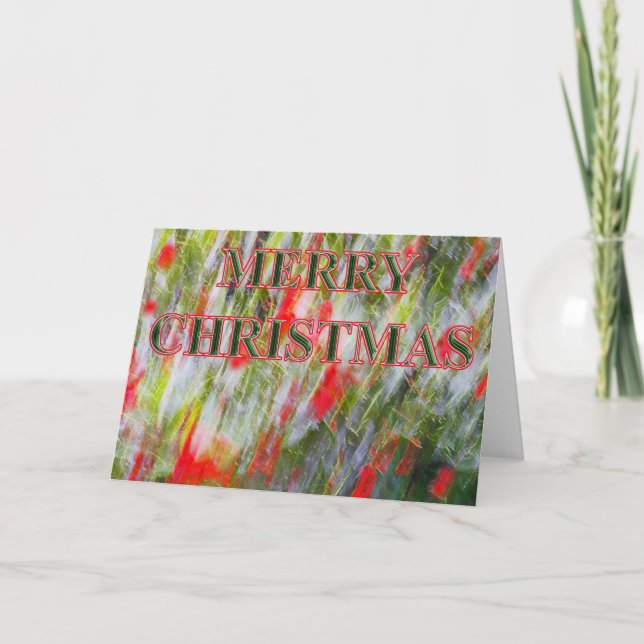 carte de noël abstraite (Devant)