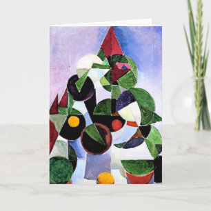 Carte de Noël abstraite d'arbre complètement