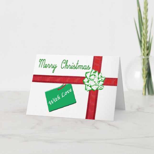 Carte de Noël actuelle enroulée (Devant)