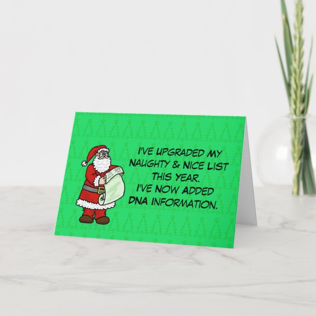 Carte de Noël ADN drôle (Devant)