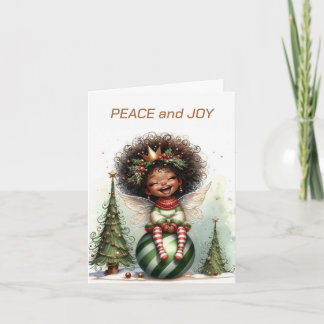 Carte de Noël Africaine Américaine