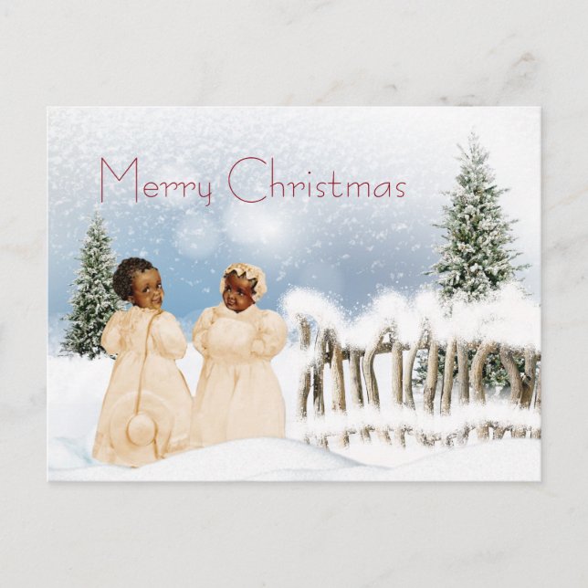 Carte de Noël afro-américaine (Devant)