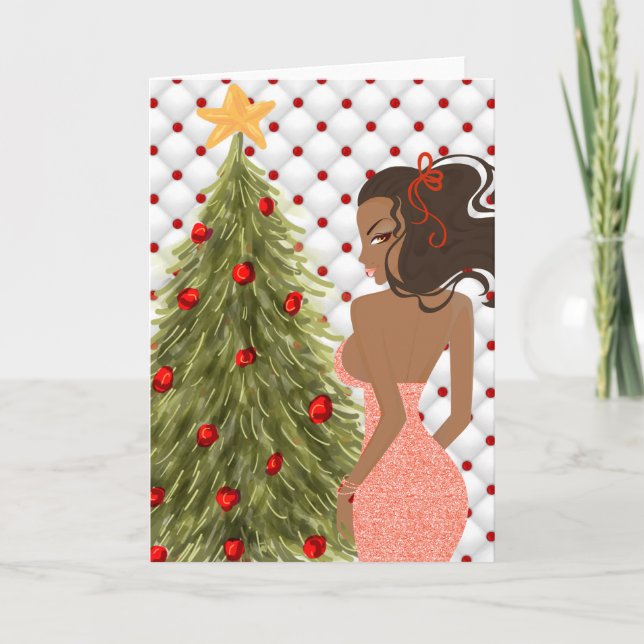 Carte de Noël afro-américaine (Devant)