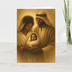Carte de Noël afro-américaine Noël noir
