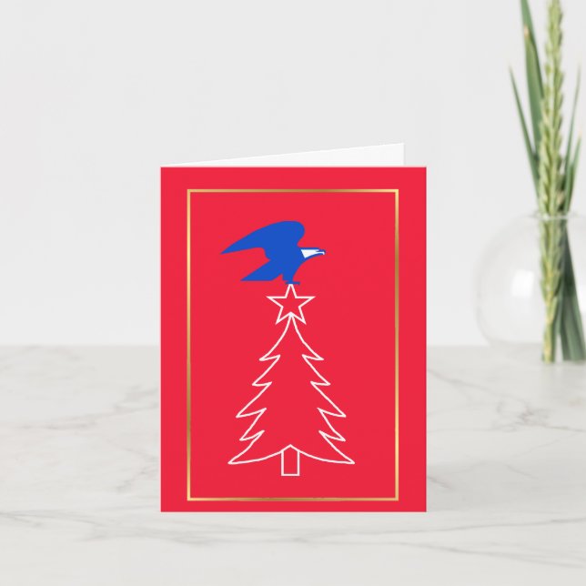 Carte de Noël aigle postal (Devant)