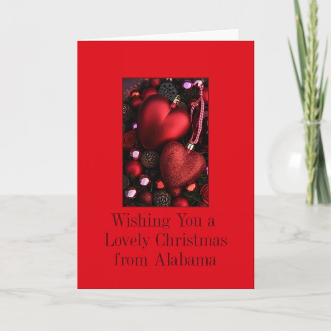 Carte de Noël Alabama, préciser (Devant)