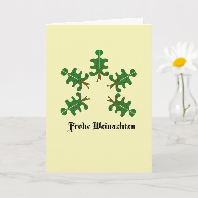Carte de Noël allemande (Petite plante)