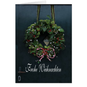 Carte de Noël allemande Frohe Weihnachten