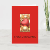 Carte de Noël allemande Frohe Weihnachten